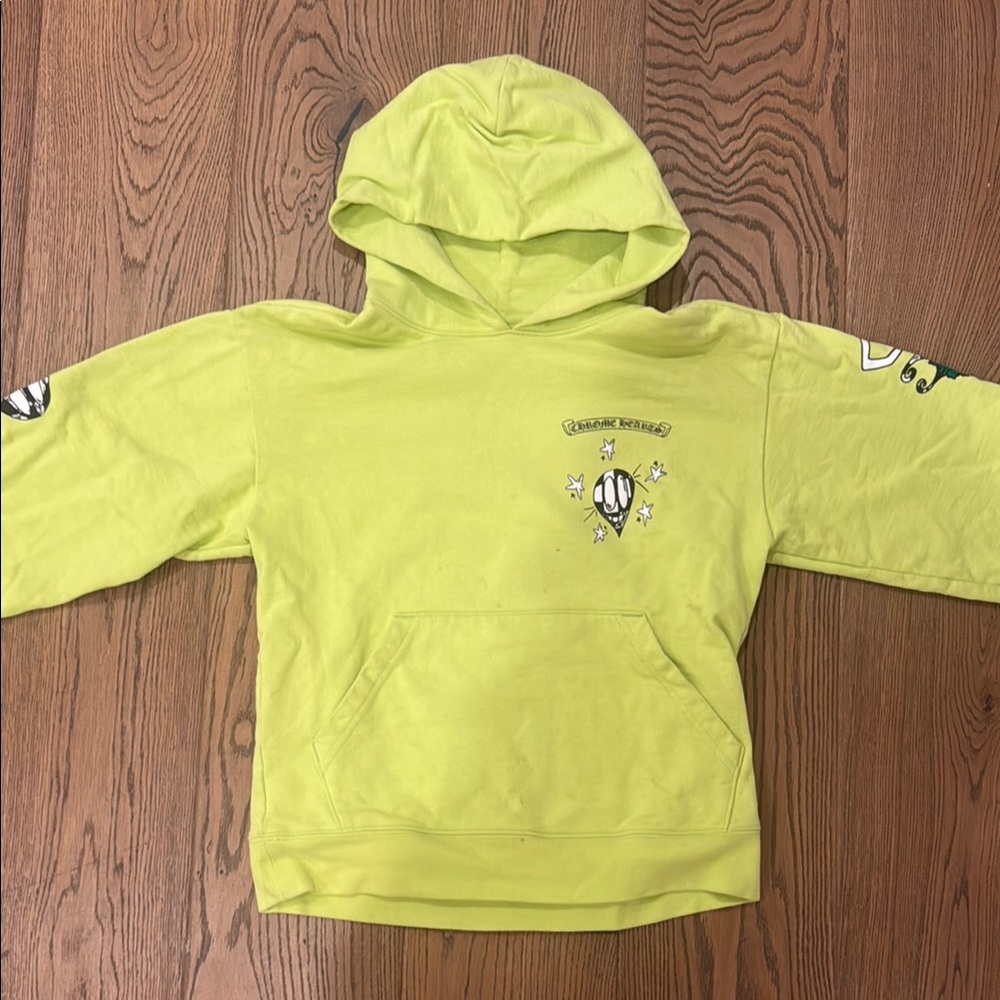 Chrome Hearts Green Hoodie Sweatshirt Sporty Style